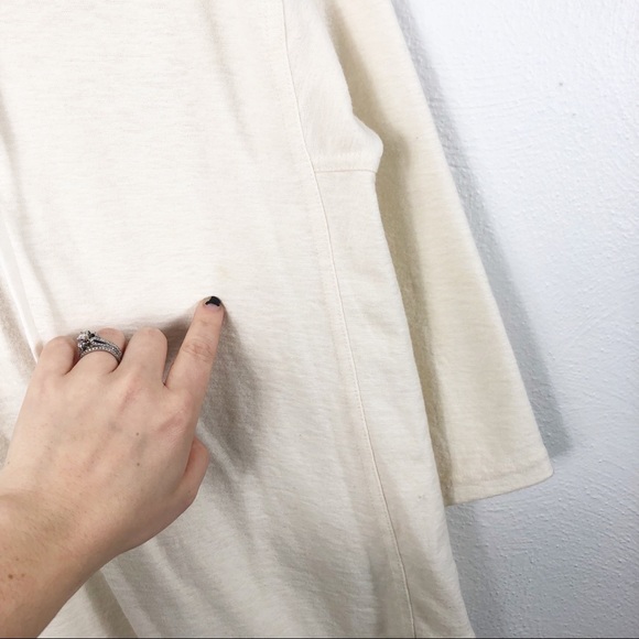 Madewell Libra Lace Up Ivory Tee - Picture 7 of 11